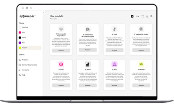 Mockup do sistema AppBumper