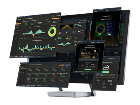 Mockup da plataforma Trader OED